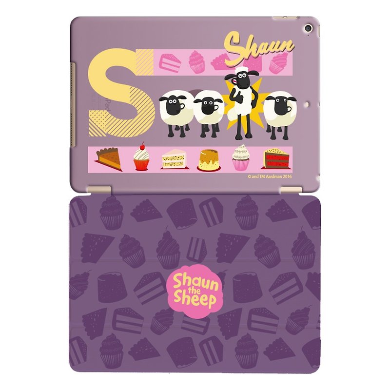 Smiled sheep genuine authority (Shaun The Sheep) -iPad crystal shell: [] dessert party "iPad Mini" Crystal Case (purple) + Smart Cover magnetic pole (purple) - เคสแท็บเล็ต - พลาสติก สึชมพู