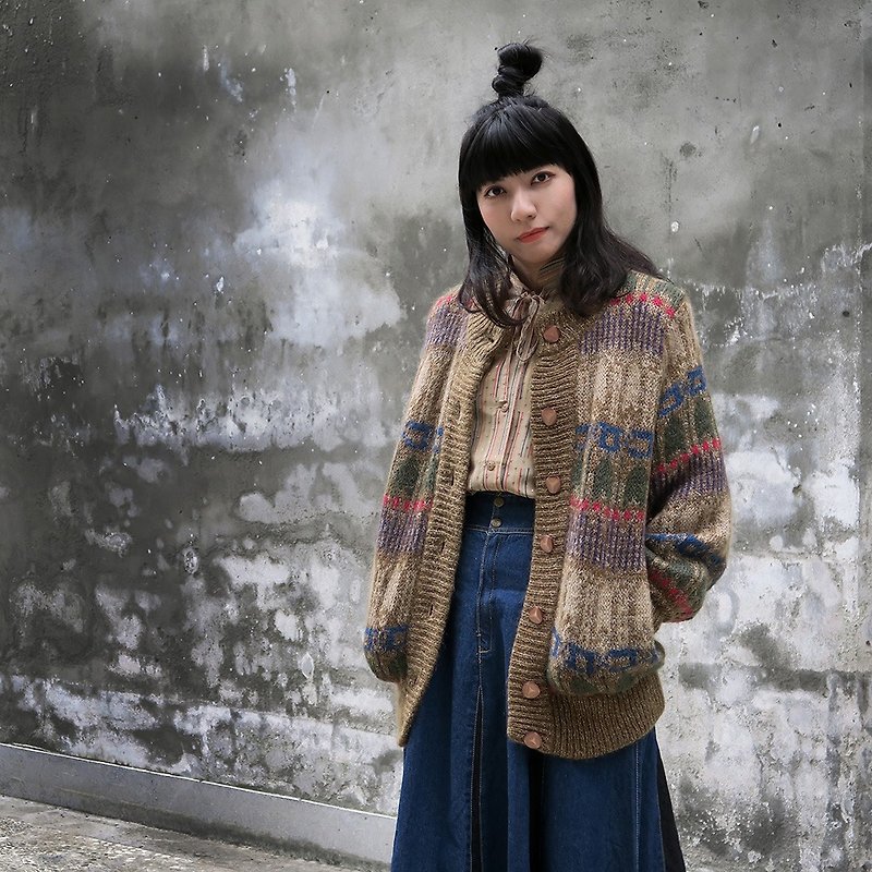 Vintage ethnic style sweater Oversize - Women's Sweaters - Wool 