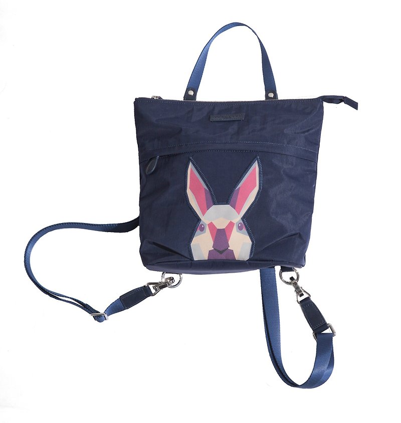 Diamond Rabbit sketching backpack (5 colors in total) - Backpacks - Nylon Multicolor