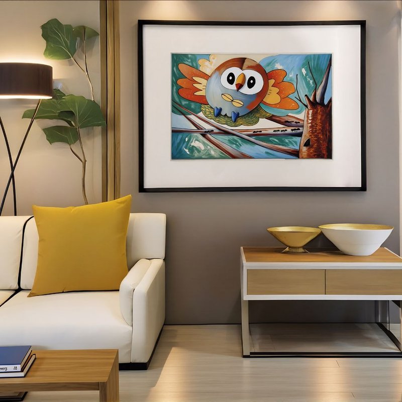 枝頭小探員 空間裝飾掛畫 | 藝術微噴 童真原創 溫暖空間療癒首選 - 海報/掛畫/掛布 - 紙 