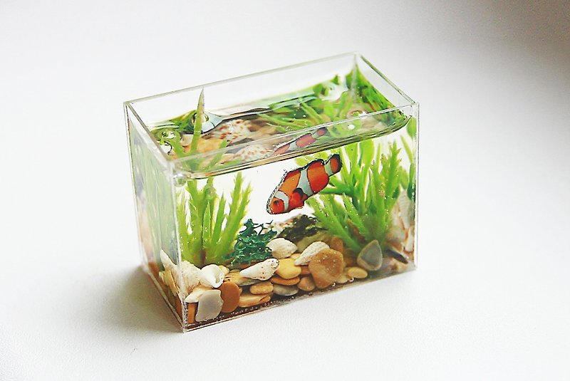 Miniature aquarium for a dollhouse 1:12. For doll House - อื่นๆ - ไม้ หลากหลายสี