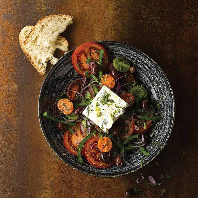 英國Churchill | Studio Print年輪系列-圓形18cm餐碗-黑色 - 盤子/餐盤/盤架 - 瓷 黑色