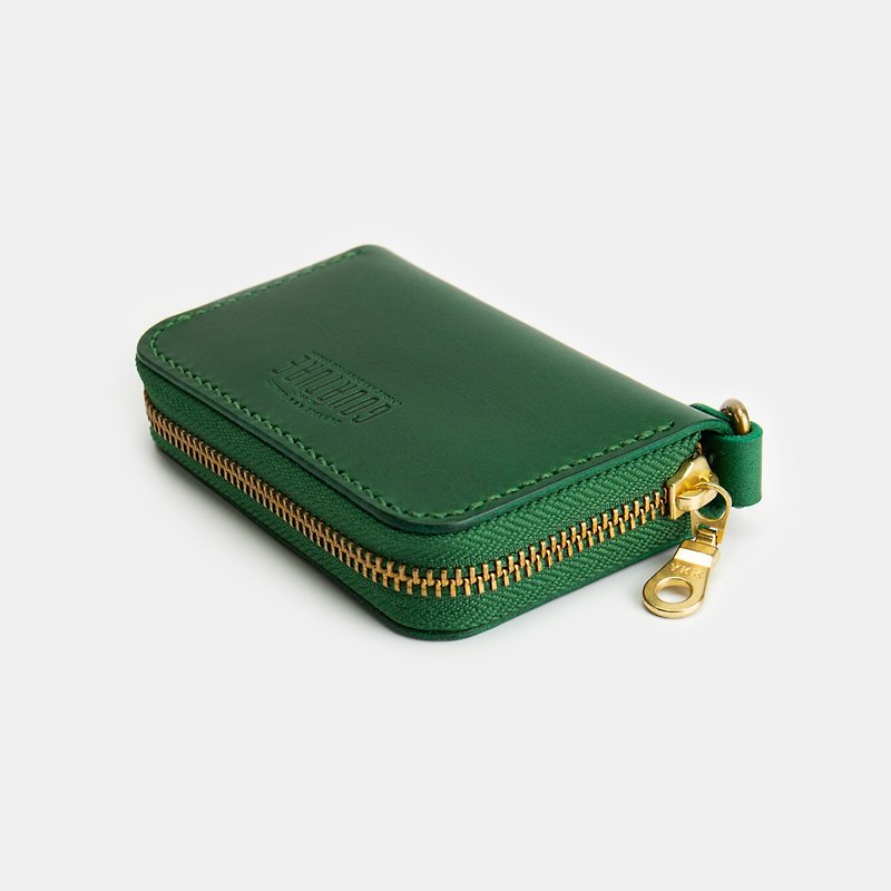 GOURTURE - Classic Universal Wallet/Zipper Wallet [Pine Green] - กระเป๋าสตางค์ - หนังแท้ สีเขียว