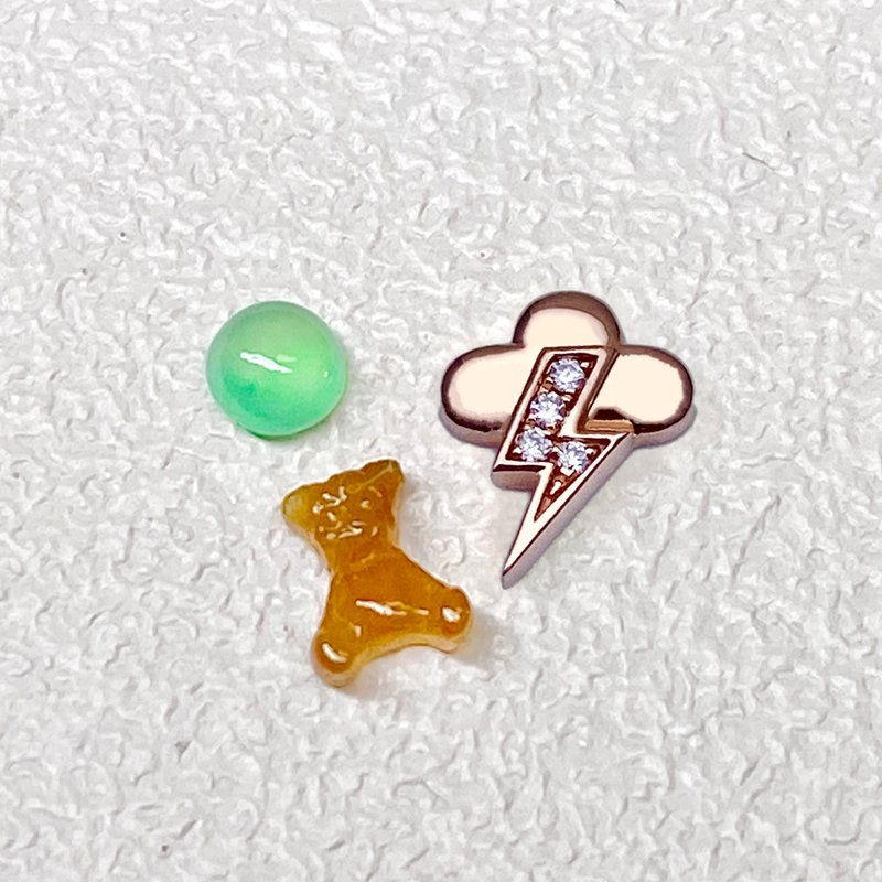 Jade-daBox - Accessory Combo B - Choose 1 gold, 1 jadeite and 1 crafted jadeite - สร้อยคอ - โรสโกลด์ 