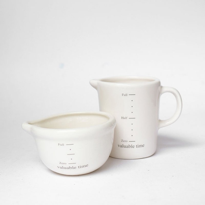 Petit陶瓷盆器 / 量杯&料理碗 - 花瓶/花器 - 陶 白色