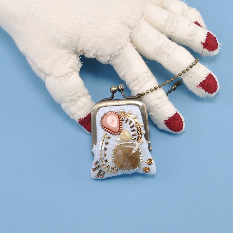 tiny purse for rings and pill,coins,accessories,bag charm purse 13 - กระเป๋าเครื่องสำอาง - พลาสติก สีน้ำเงิน