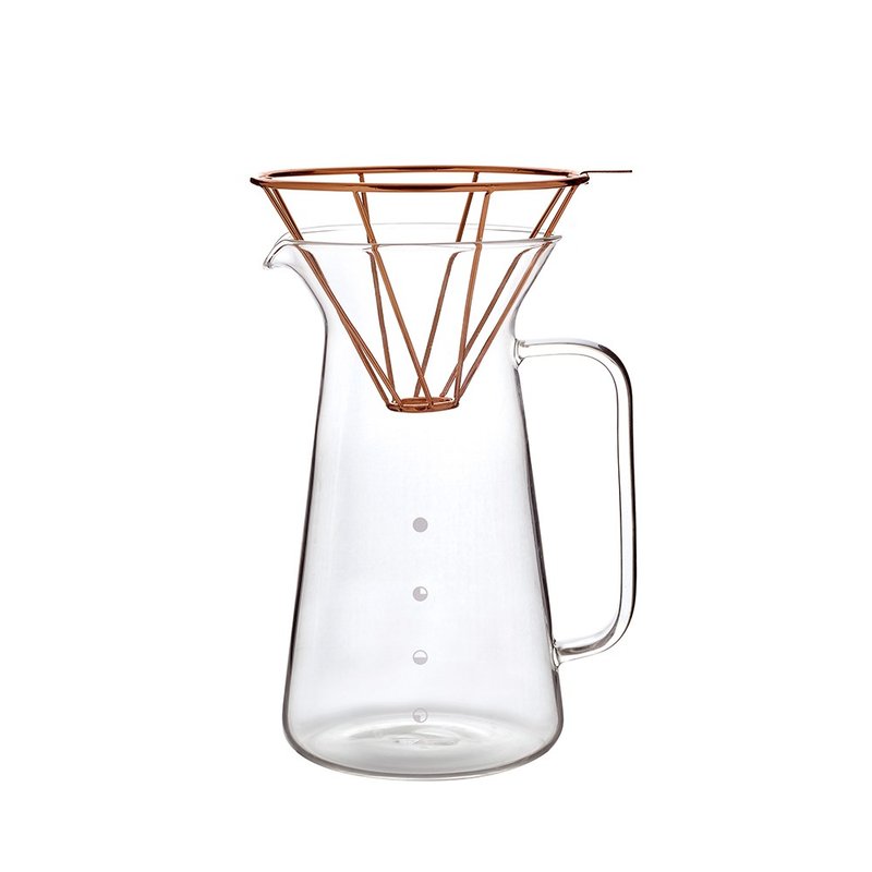 HAND / coffee brewing pot set 600ml - กระติกน้ำ - วัสดุอื่นๆ สีใส