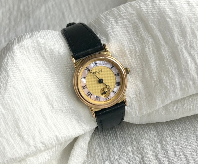 日本直送 名牌中古包 】CELINE セリーヌ 腕時計 ブラック