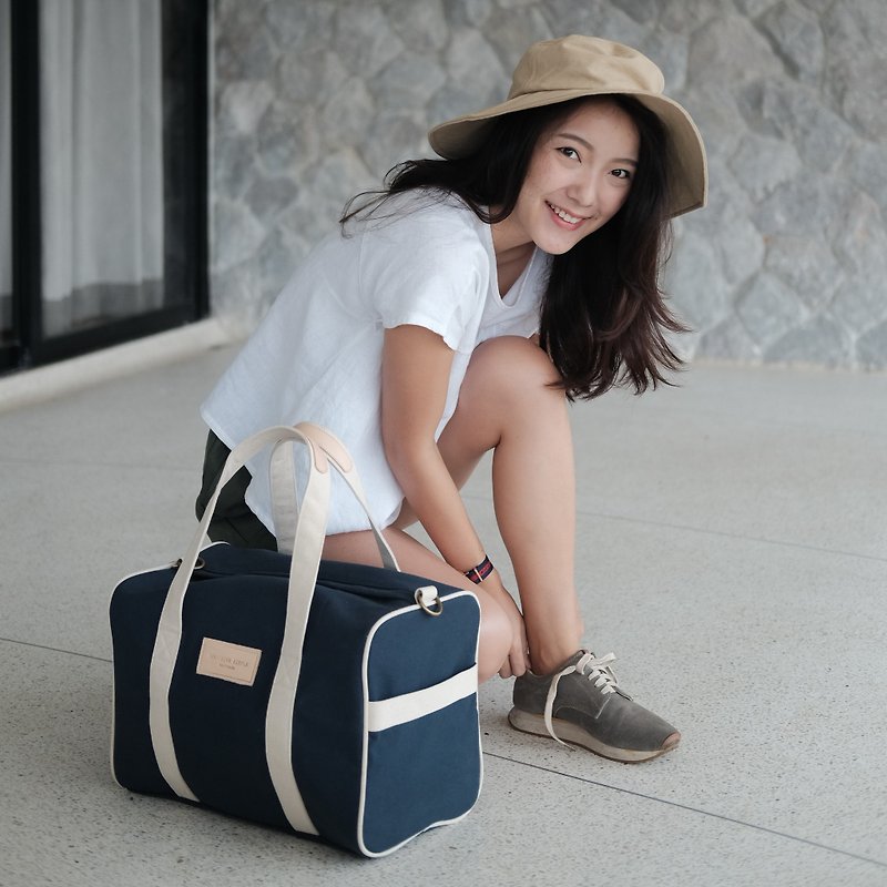 Goody Bag - Long Journey Set by Something Simple - กระเป๋าเดินทาง/ผ้าคลุม - ผ้าฝ้าย/ผ้าลินิน สีน้ำเงิน