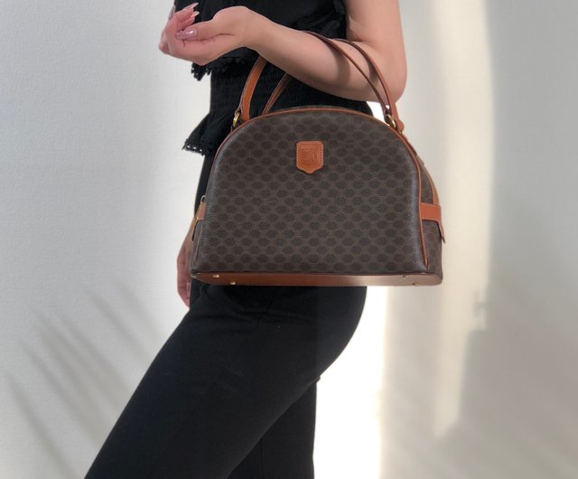 日本直送 名牌中古包 】CELINE セリーヌ マカダム ブラゾン型