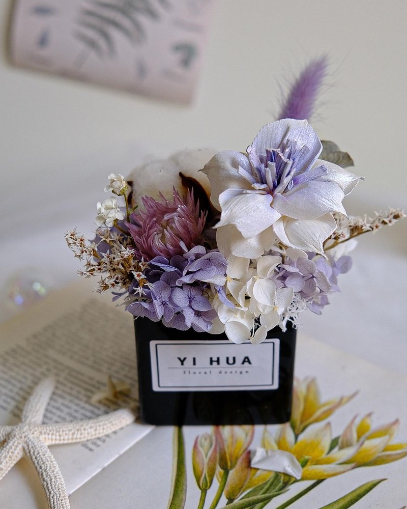 葡萄紫乾燥小桌花 - 擺飾/家飾品 - 植物．花 紫色
