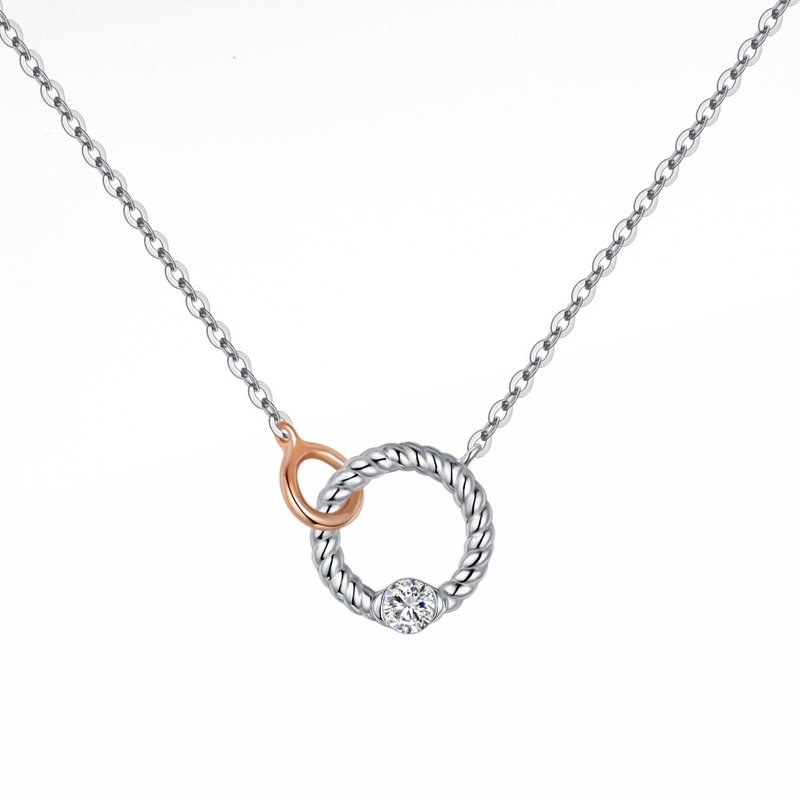 Diamond Pendant Necklaces for Female - สร้อยคอ - เพชร สีเงิน