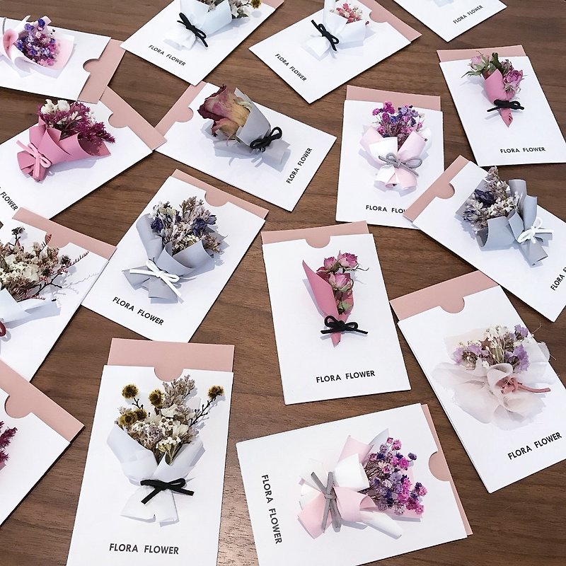 乾燥花卡片-全系列(11款) - 心意卡/卡片 - 植物．花 多色