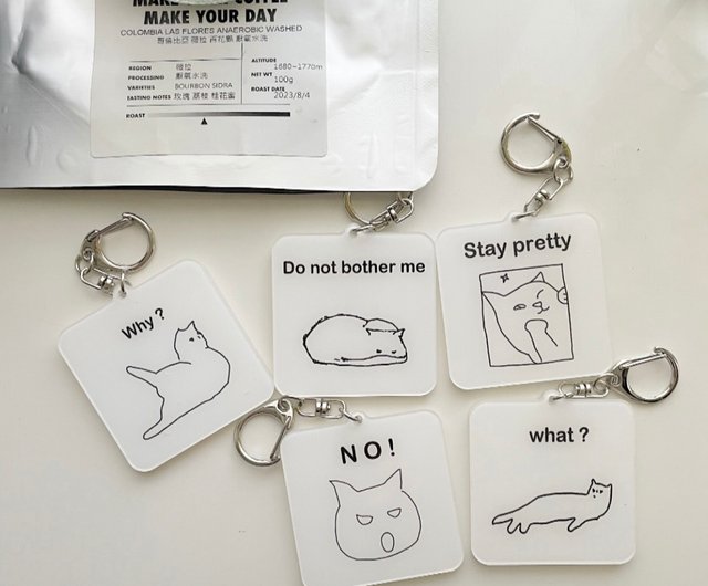 a_good_bb_cat スクエアアクリルキーホルダー | ペンダント