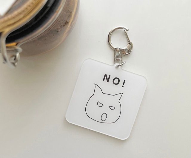 a_good_bb_cat スクエアアクリルキーホルダー | ペンダント
