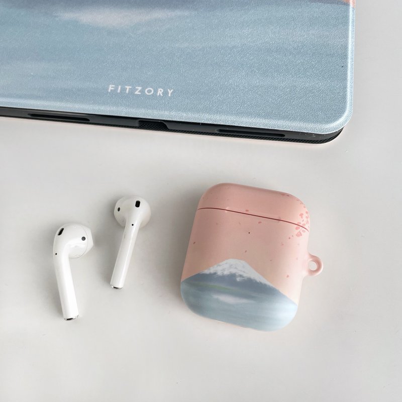 【FITZORY】風景系列 - 春日櫻の富士 | AirPods殼 - AirPods/耳機保護套 - 塑膠 多色