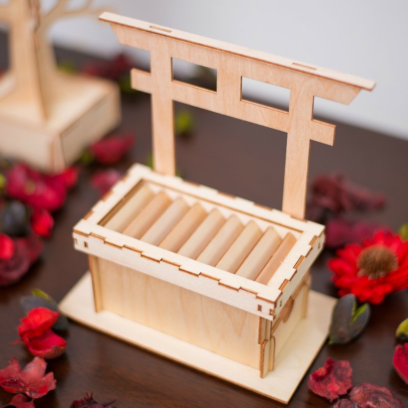 Jigzle 3D three-dimensional wooden puzzle | Shrine cash box | Super healing wedding banquet return gift - งานไม้/ไม้ไผ่/ตัดกระดาษ - ไม้ สีนำ้ตาล