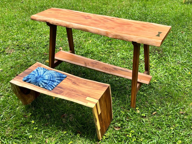 【Pull】Mahogany log table log furniture - Other Furniture - Wood 