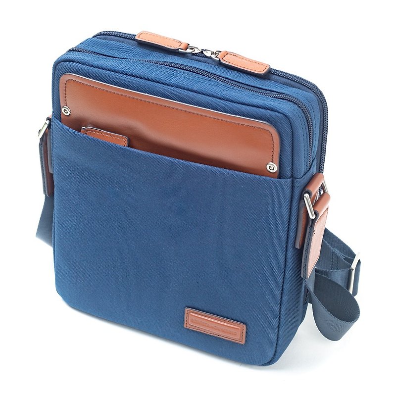 Roberta di Camerino EVERGREEN CROSSBODY BAG - Messenger Bags & Sling Bags - Genuine Leather Blue