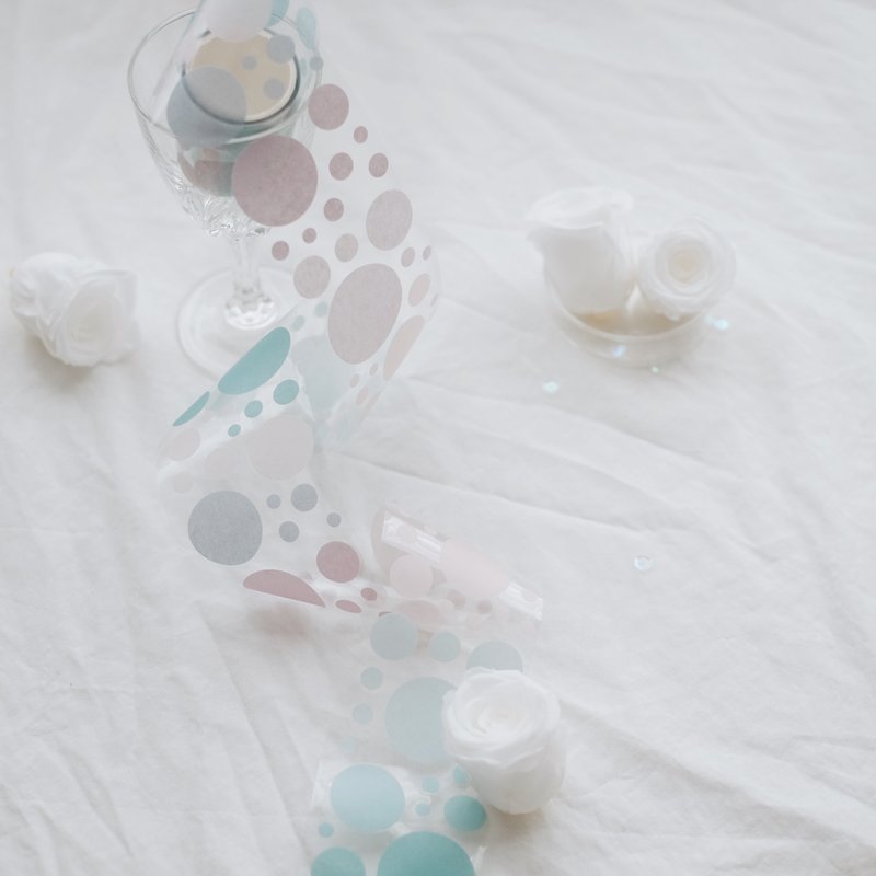 Round Round Washi Sticker Roll C - สติกเกอร์ - กระดาษ 