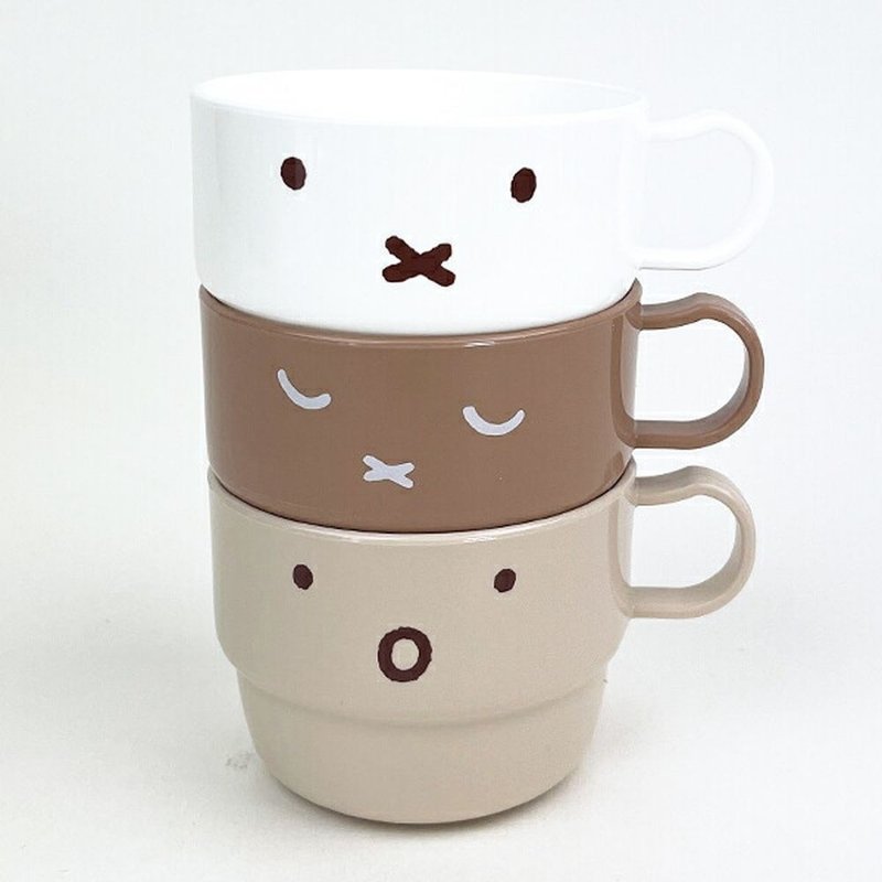 日本製 miffy 抗菌杯3件套裝 - 杯子 - 塑膠 