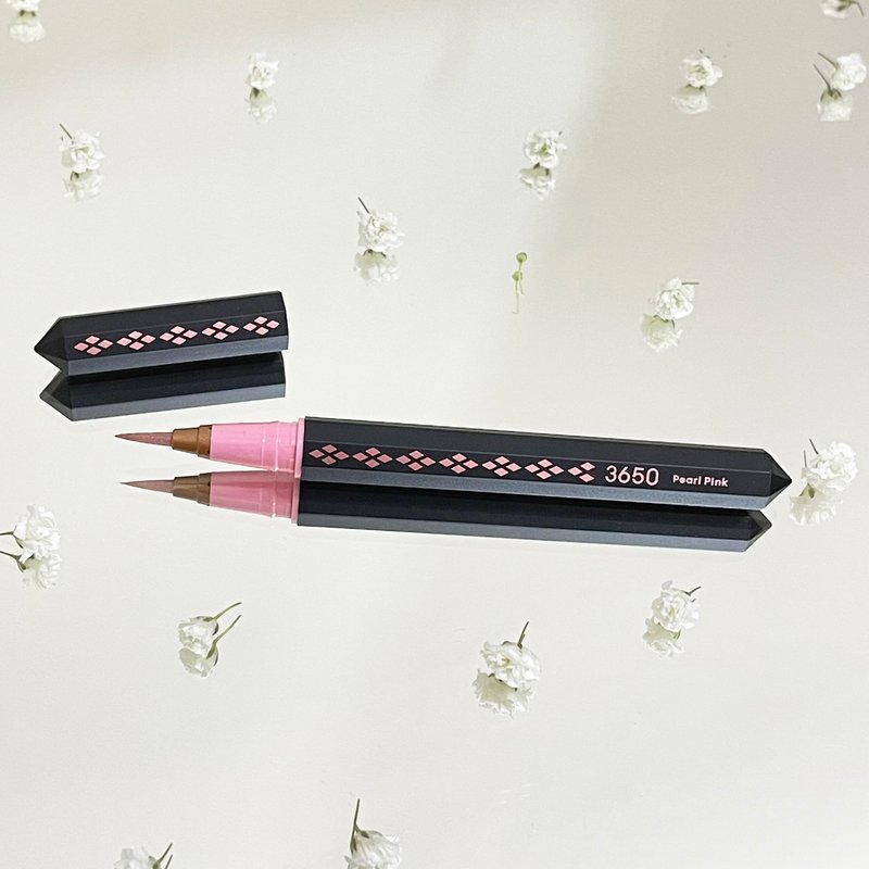 Liquid eyeliner pen supervised by Japan's 3650 craftsmen - sparkling pearlescent powder | silkworm pen | highlight | imported from Japan - Eye Makeup - Other Materials Pink