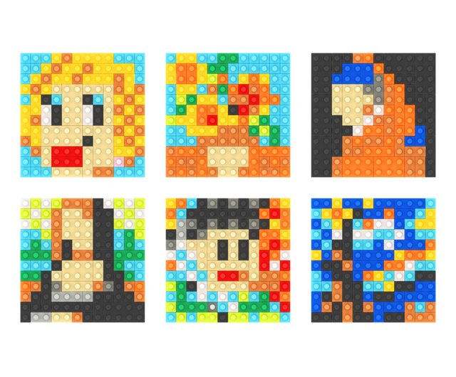 Archbrick Mini World Famous Paintings First Series Set Pixel Art Brick ...