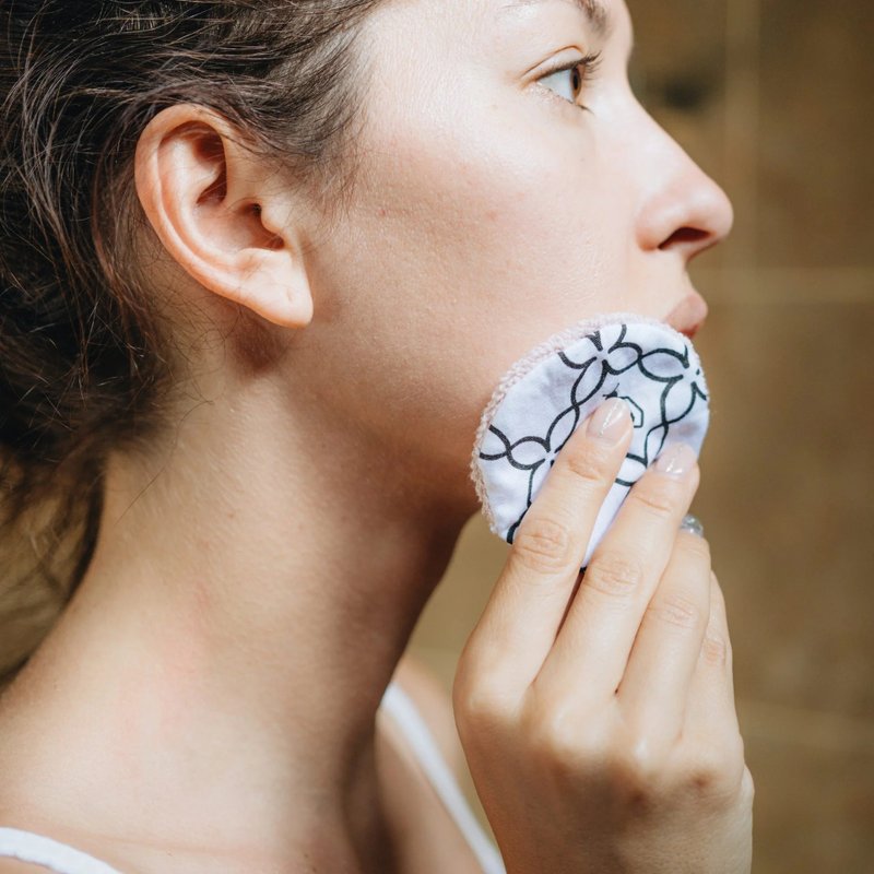 Superbee可重複使用的有機棉卸妝墊 /洗臉墊 3入組 - 臉部清潔/洗面乳/卸妝 - 棉．麻 