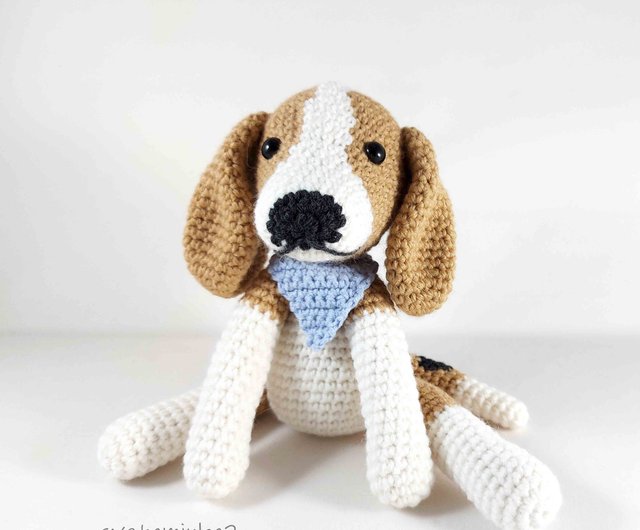 デジタル】ビーグルのかぎ針編みのパターン あみぐるみ ビーグルの