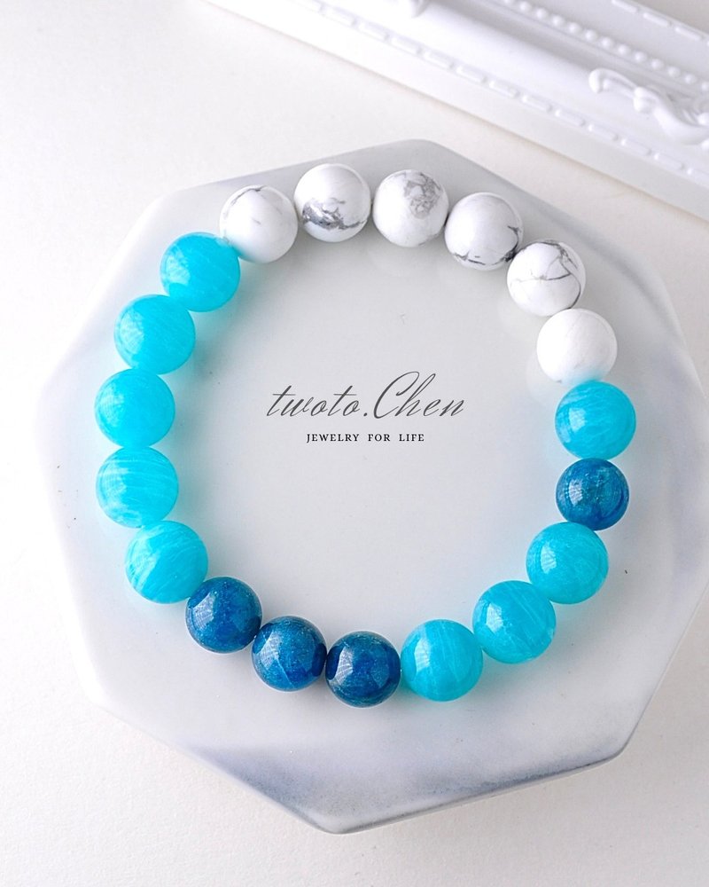 海之息 Sea Whisper  I  不追浪, 也能擁有整片海 - 手鍊/手環 - 水晶 藍色