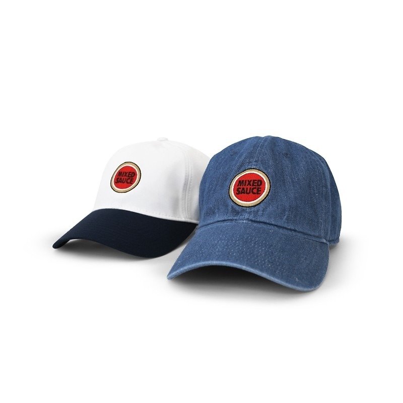 Filter017 Classic Circular Logo Ball Cap Classic Round Label Vintage Baseball Cap - หมวก - ผ้าฝ้าย/ผ้าลินิน 