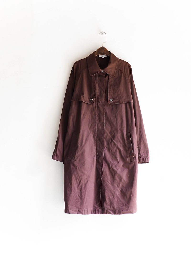 River Water Mountain - Aichi Deep Dark Purple Classic Elegant Woman Antique Cotton Thin Windbreaker Jacket - เสื้อสูท/เสื้อคลุมยาว - ผ้าฝ้าย/ผ้าลินิน หลากหลายสี