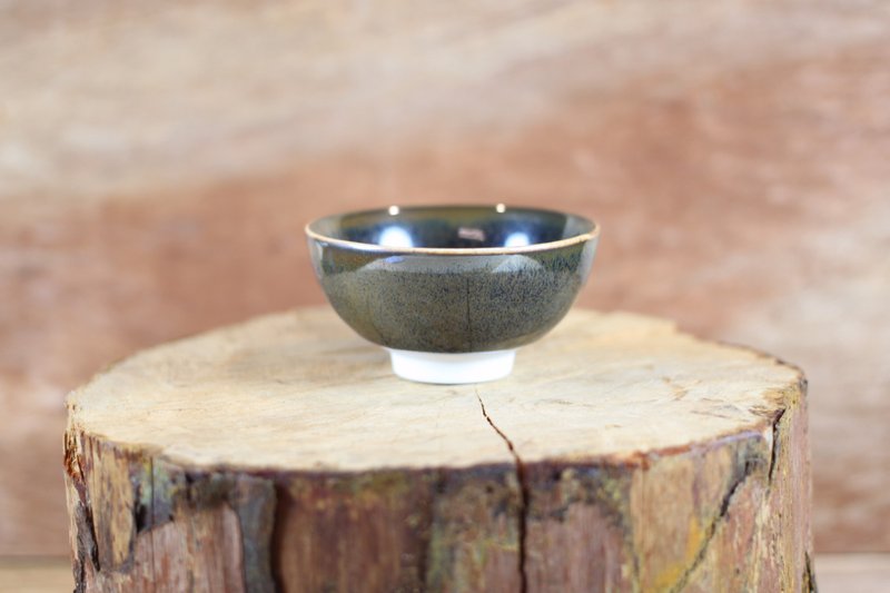[Mother's Day Gift] Oil Drop Tianmu Yuanyuan Tea Cup by Yingge Master Ye Minxiang - ถ้วย - ดินเผา 