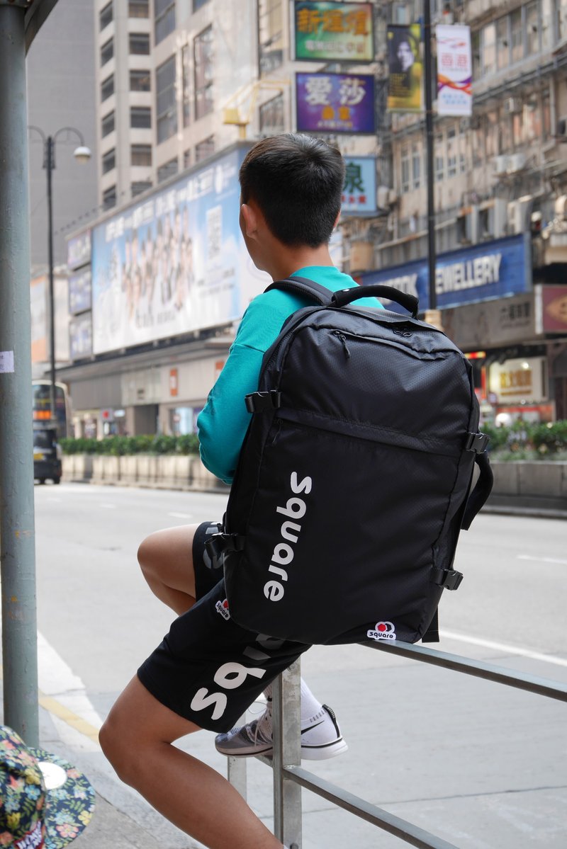MASS 36L 旅行背包 黑色 - 行李箱/旅行袋 - 尼龍 黑色