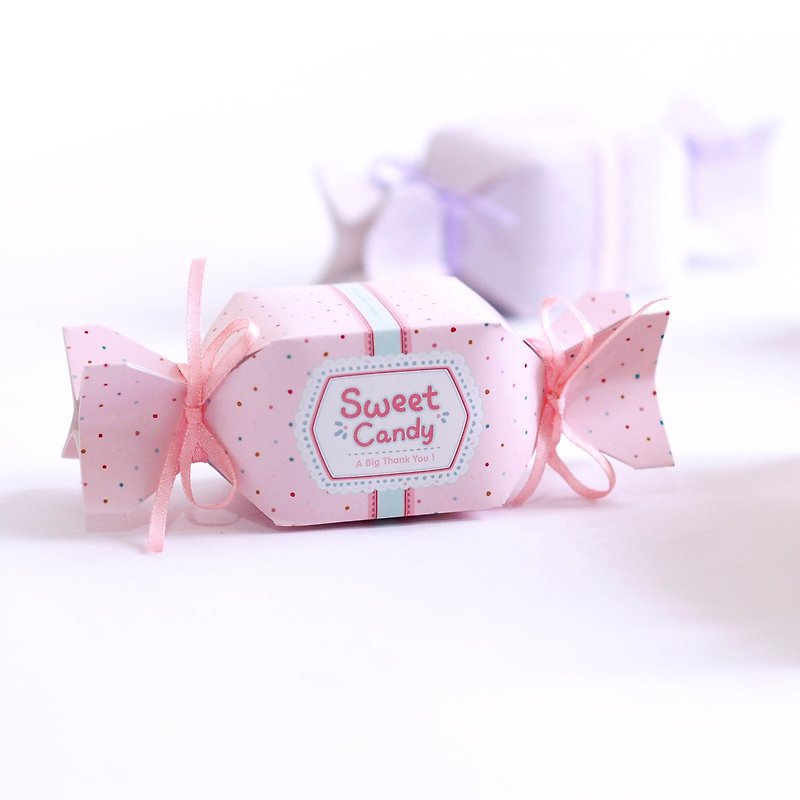 Sip tin-tin creative candy box wedding candy box (spot) - Wood, Bamboo & Paper - Paper Pink