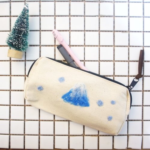 Fuji Mountain Wool Felt Cloth Pen Case