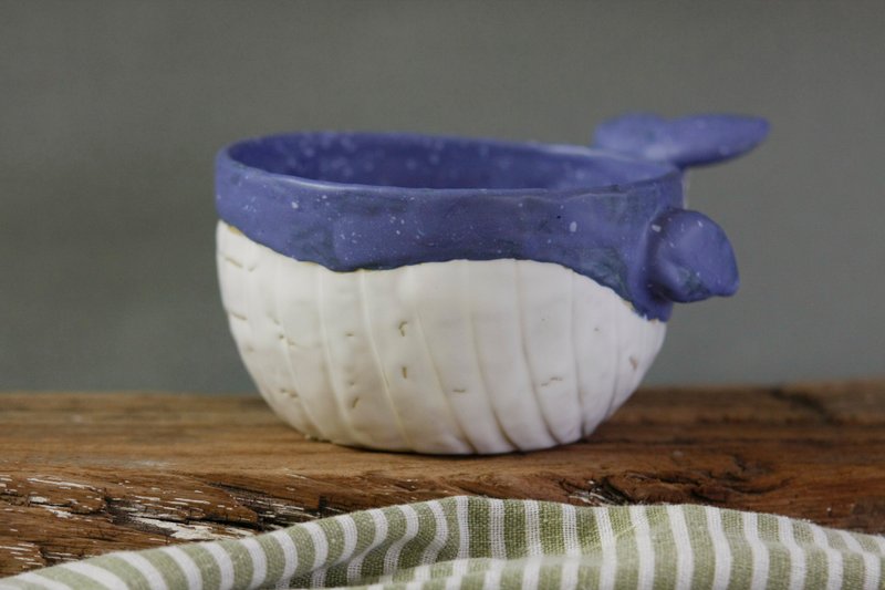 Blue Whale (Ceramic Bowl) - 茶壺/茶杯/茶具 - 陶 