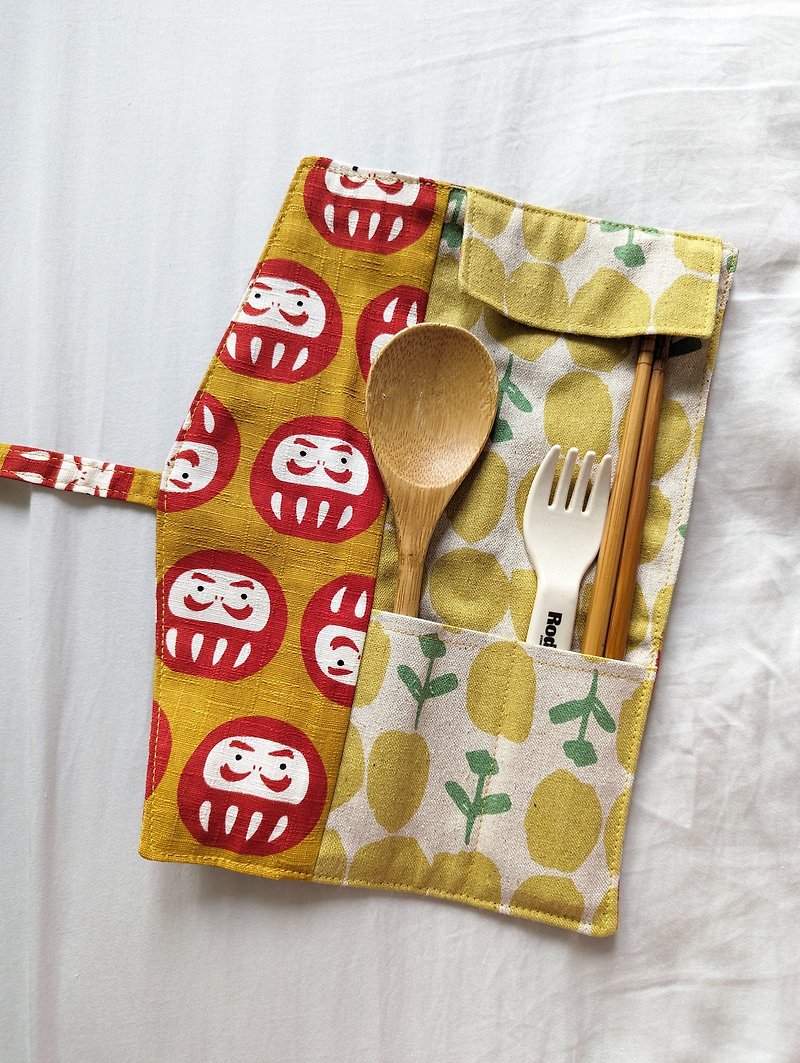 Environmentally friendly cutlery bag/cutlery storage bag - อื่นๆ - ผ้าฝ้าย/ผ้าลินิน 