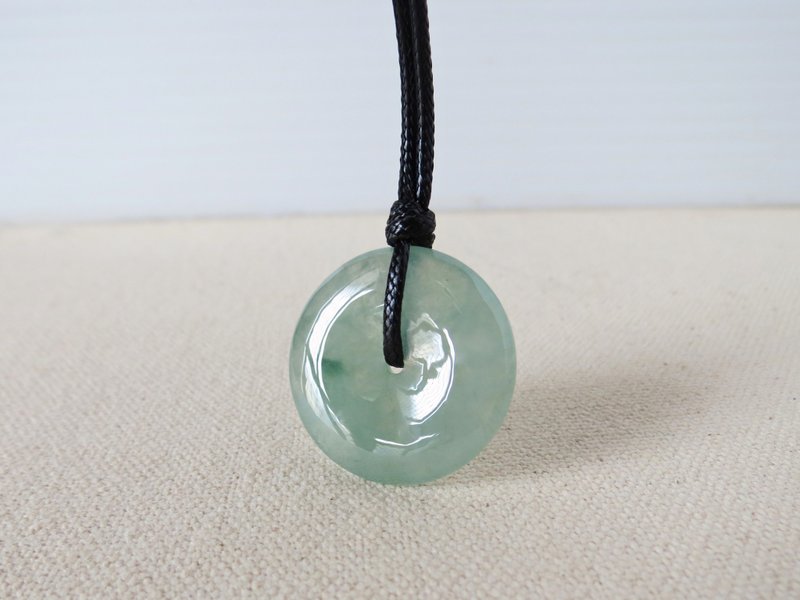Benming Year [Peace Ruyi] Ice Floating Flower Jade Korean Wax Thread Necklace*AB13*Lucky, Anti-villain - สร้อยคอยาว - เครื่องเพชรพลอย หลากหลายสี
