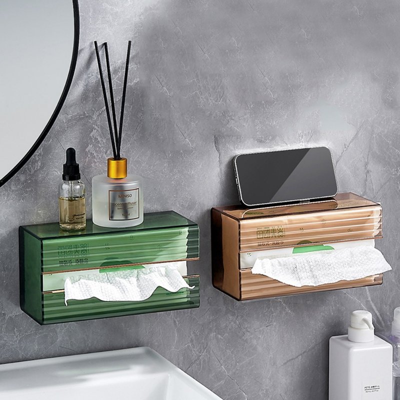 【OMORY】Seamless modern luxury wall-mounted tissue Tissue Box - Tissue Boxes - Other Materials 