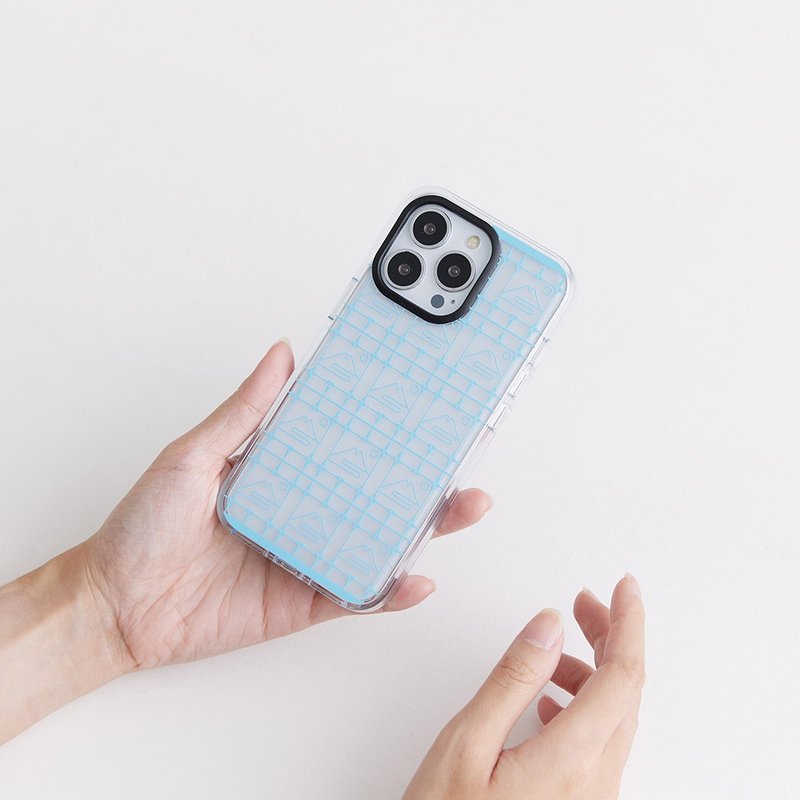 [Ready stock] Rhino Shield Clear transparent mobile phone case-Iron flower window/Mount Fuji blue (excluding lanyard) - เคส/ซองมือถือ - พลาสติก หลากหลายสี
