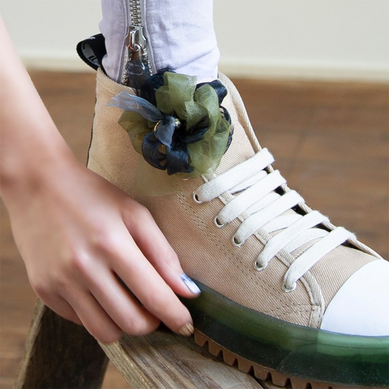 迷彩 | 彩繪咲編鞋夾 - 鞋墊/周邊 - 聚酯纖維 綠色