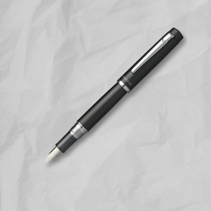 PLATINUM 白金 PROCYON 鋼筆 影雲母-M尖0.5mm - 鋼筆 - 其他材質 黑色