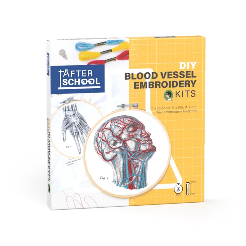After School – DIY Blood Vessel Embroidery Kits - เย็บปัก/ถักทอ/ใยขนแกะ - วัสดุอื่นๆ หลากหลายสี