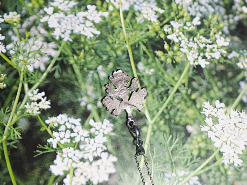 香港一元硬幣 芫荽頸鏈 - 項鍊 - 銅/黃銅 銀色