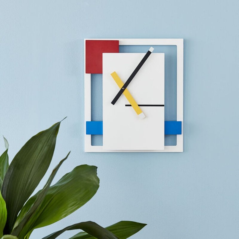 MoMA De Stijl Clock Wall 風格派掛鐘 - 時鐘/鬧鐘 - 其他材質 多色