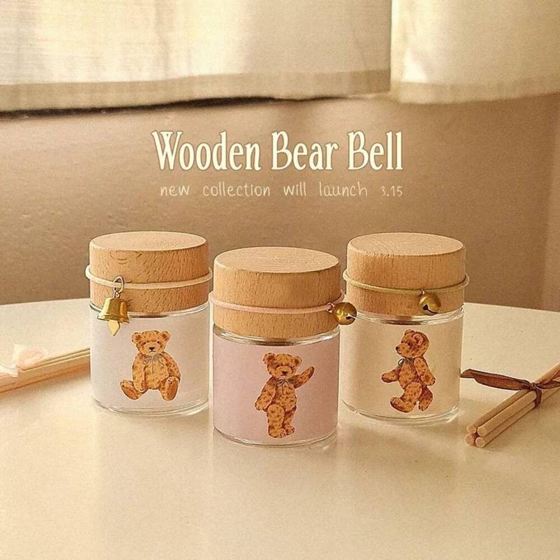 TORIAROMA | Wooden model Bell Bear    Aromatherapy perfume set Korean style is - Fragrances - Glass Multicolor