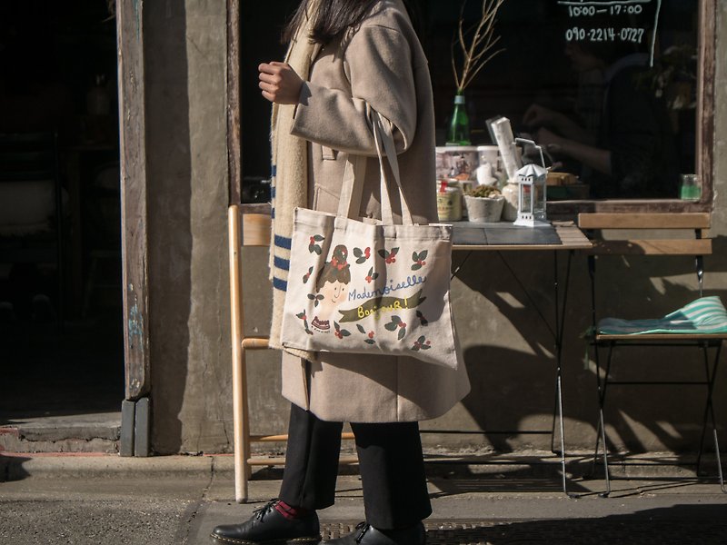 Bonjour Mademoiselle Tote - Handbags & Totes - Cotton & Hemp Multicolor