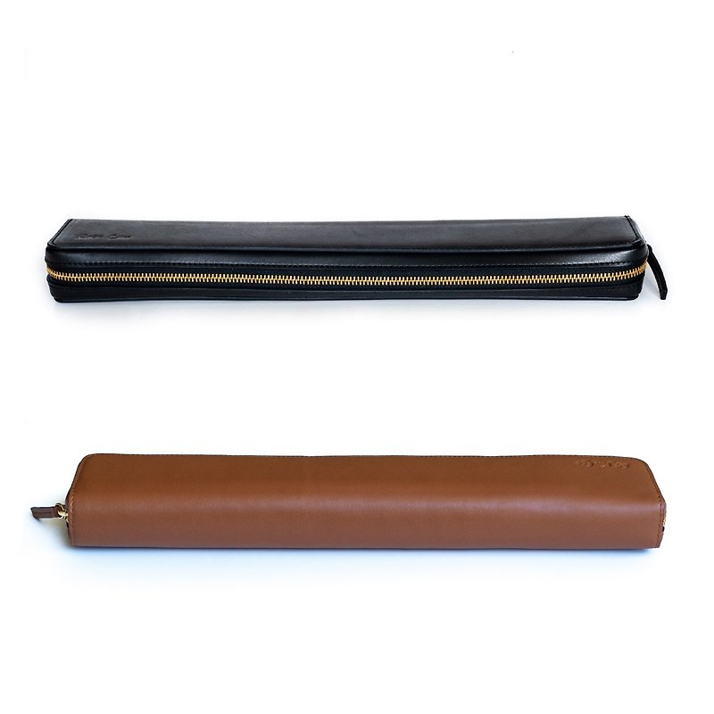 Baton instrument leather storage box can be embossed optional color - อื่นๆ - หนังแท้ หลากหลายสี