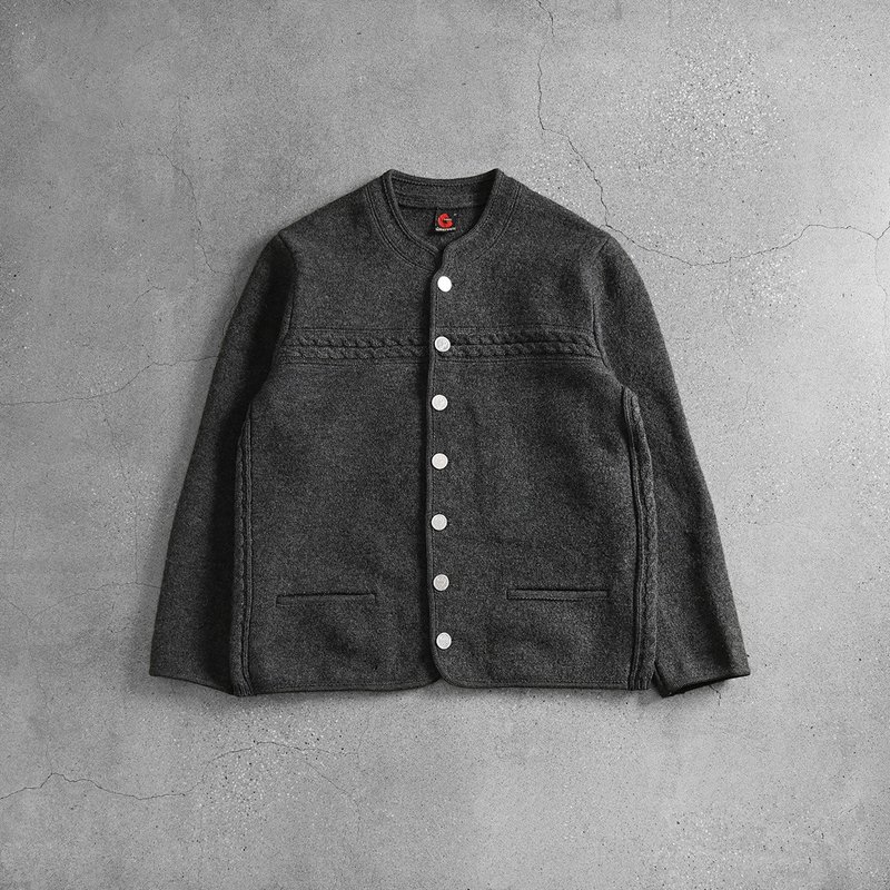 Tyrol Boiled Wool Jacket - Men's Sweaters - Wool Gray